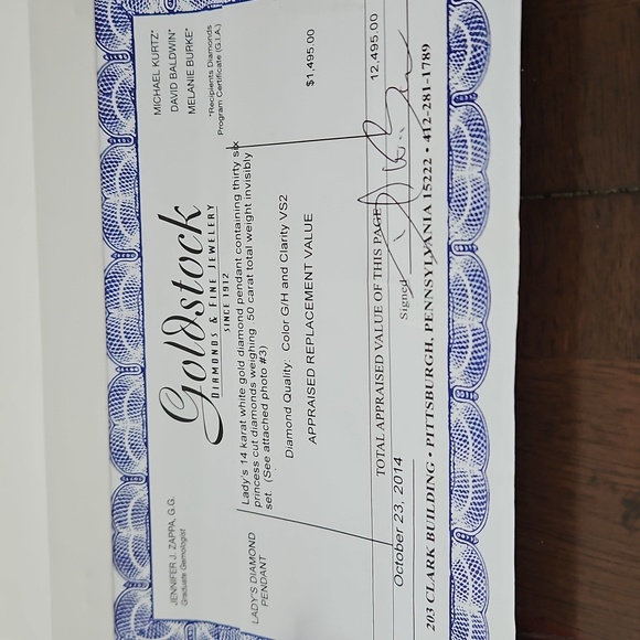 Women's Diamond Pendant Necklace/Bailey, Banks & Biddle Jewelers - Picture 7 of 7